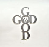God Is Good Cross Wall Art - Knob Creek Metal Arts