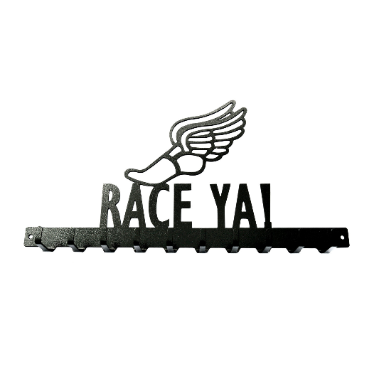 Race Ya! Medals Rack- 10 Hook - Knob Creek Metal Arts
