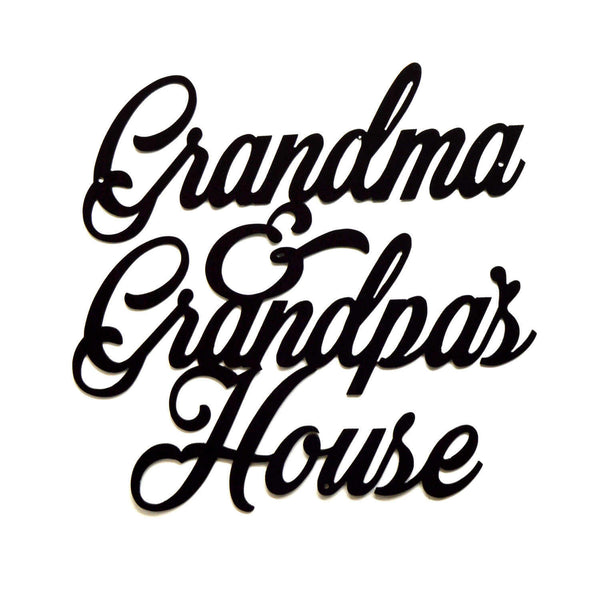 Grandma & Grandpa's House Wall Art - Knob Creek Metal Arts
