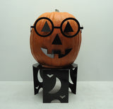 Pumpkin JackOLantern Metal Art Glasses - Knob Creek Metal Arts