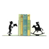 Stick Pony & Rocking Horse Metal Art Bookends