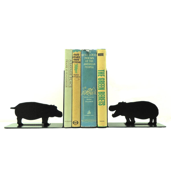 Hippo Bookends