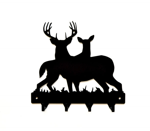 Deer Family Key Rack - Knob Creek Metal Arts