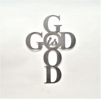 God Is Good Cross Wall Art - Knob Creek Metal Arts