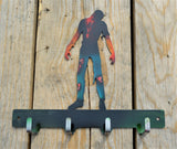 Custom Candy Painted Zombie Key Rack - Knob Creek Metal Arts
