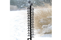 Steel Snow Measure Stake - Knob Creek Metal Arts