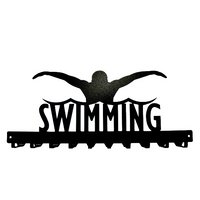 Swimming Medals Rack- 10 Hook - Knob Creek Metal Arts