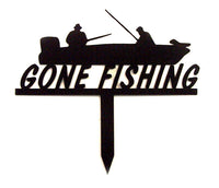 Gone Fishing & Boat Yard Stake - Knob Creek Metal Arts