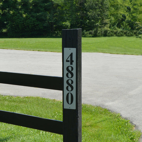 Vertical Address Plaque - Knob Creek Metal Arts