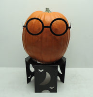 Pumpkin JackOLantern Metal Art Glasses - Knob Creek Metal Arts