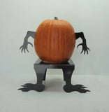 Pumpkin JackOLantern Monster Metal Art Hands - Knob Creek Metal Arts