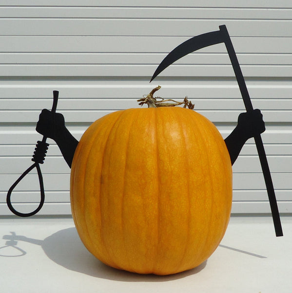 Pumpkin JackOLantern Metal Art Grim Reaper Kit - Knob Creek Metal Arts
