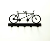 Tandem Bicycle Key Rack - Knob Creek Metal Arts