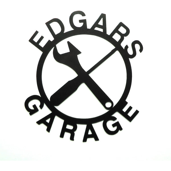 Personalized Garage Sign - Knob Creek Metal Arts