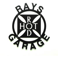 Personalized Hot Rod Garage Sign - Knob Creek Metal Arts