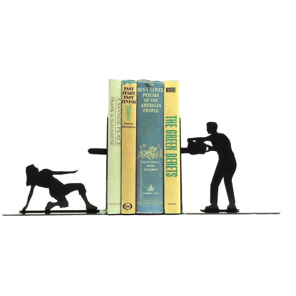 Chainsaw Attack Bookends - Knob Creek Metal Arts