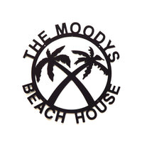 Personalized Beach House Sign - Knob Creek Metal Arts